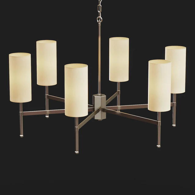 Tigermoth lighting - Stem chandelier with silk — Скачать