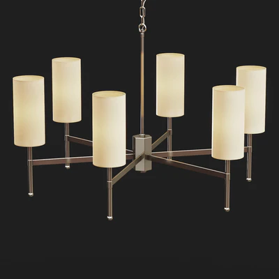 Tigermoth lighting - Stem chandelier with silk — Вид 3
