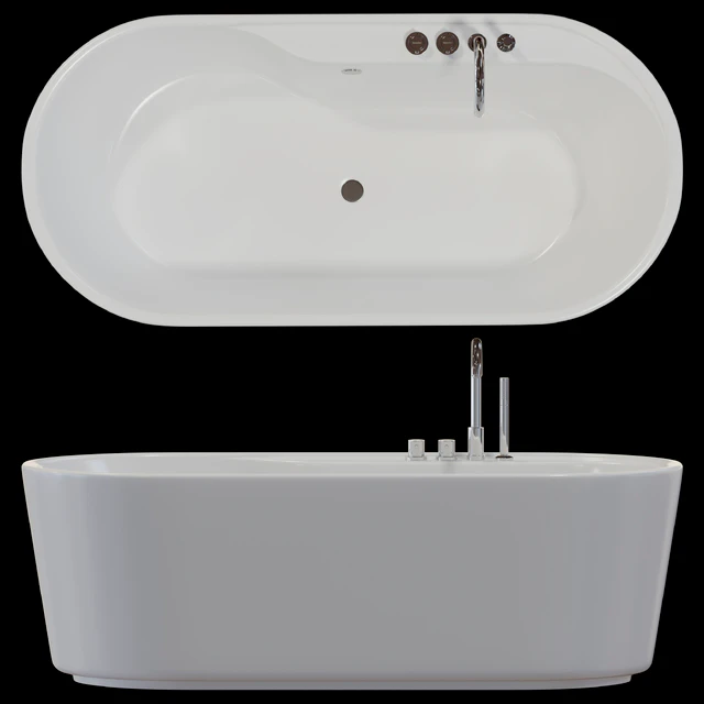 Freestanding bathtub BelBagno BB14-K — Descargar
