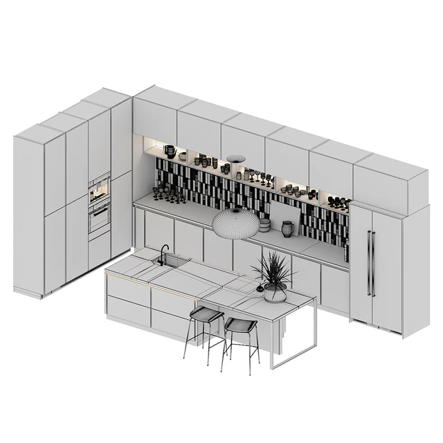 Kitchen Nolte Nature (vray GGX, corona PBR) — Descargar