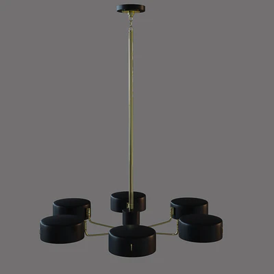 SIX LIGHT CHANDELIER — Ver 2