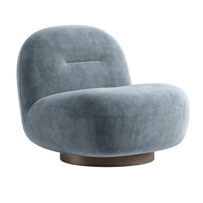 Soft Cozy Boucle Ivory Natural Otis Swivel Accent Chair — Ver 4