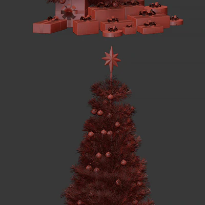 Christmas tree with gifts — Ver 2