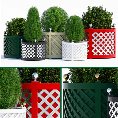 Round treillage planters — Вид 1