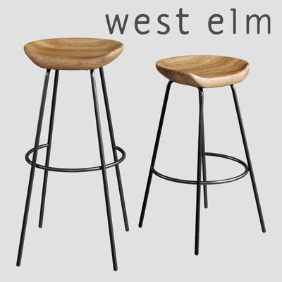 WEST ELM Alden Bar + Counter Stools — Скачать