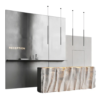 Reception desk natural rock — Вид 1