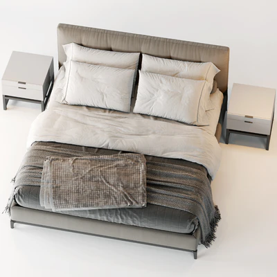 Minotti Andersen Quilt Bed — Ver 2