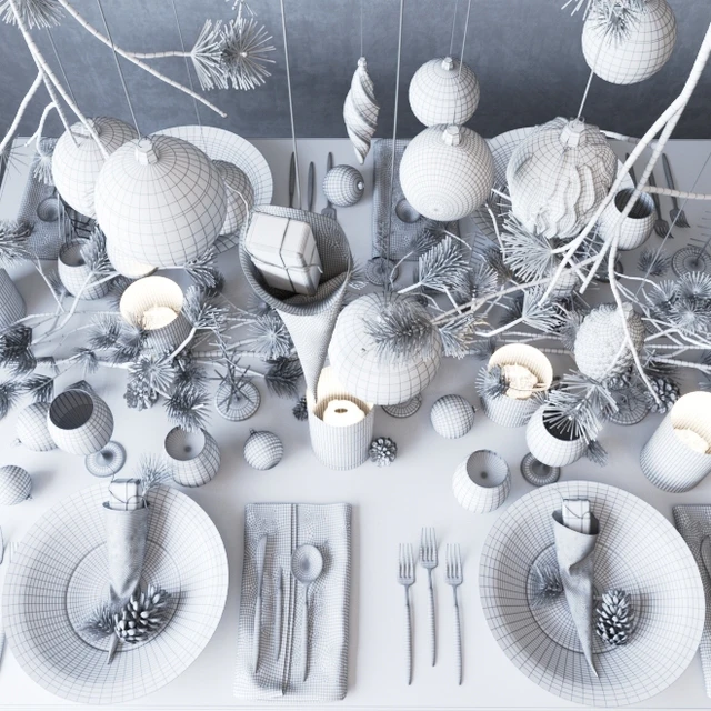 Сервировка "Dark Christmas" — Скачать