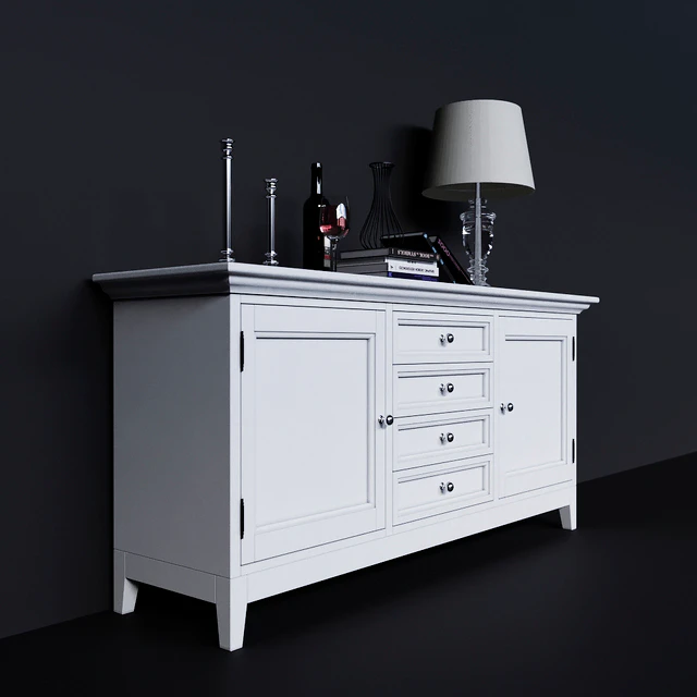 Chest of drawers with facades and drawers in the center Dantone Home — Descargar