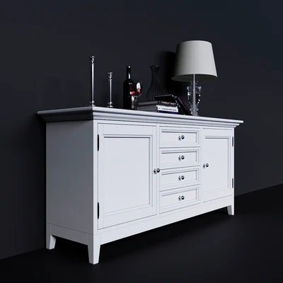 Chest of drawers with facades and drawers in the center Dantone Home — Ver 3