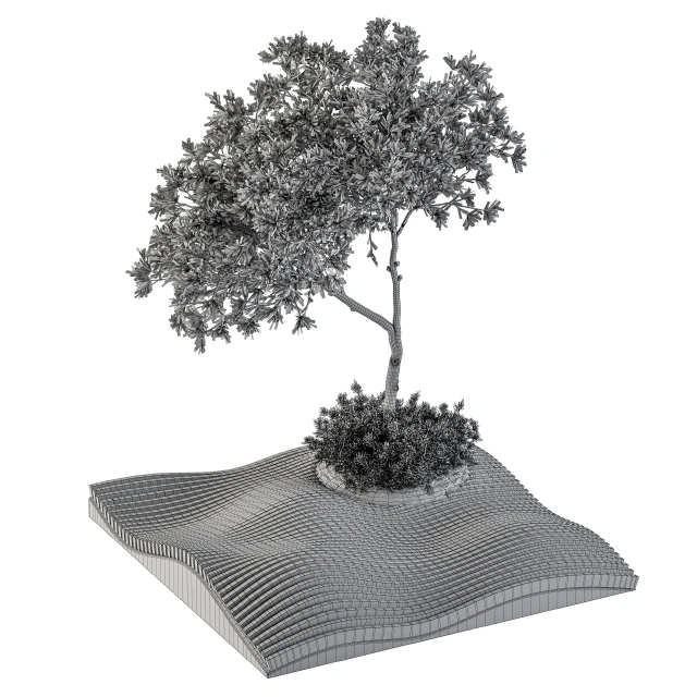 Urban Furniture / Parametric Bench with Plants- Set 21 — Скачать