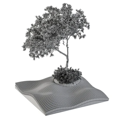Urban Furniture / Parametric Bench with Plants- Set 21 — Вид 3