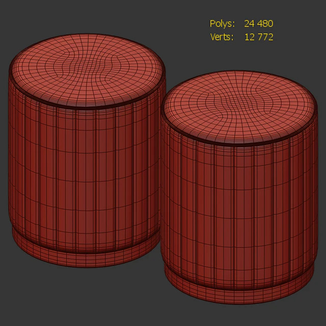 Round pouf — Descargar