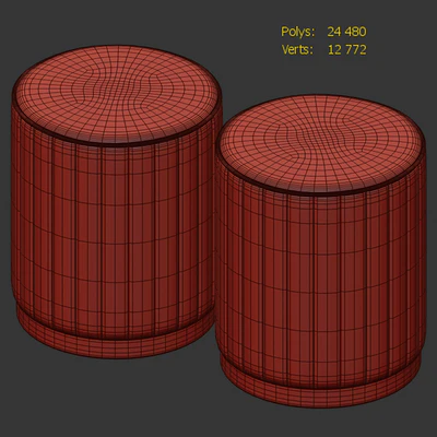 Round pouf — Ver 2