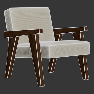 Zara Home - The walnut armchair with hemp upholstery — Ver 3
