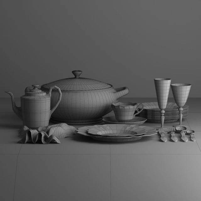 set of dishes — Descargar