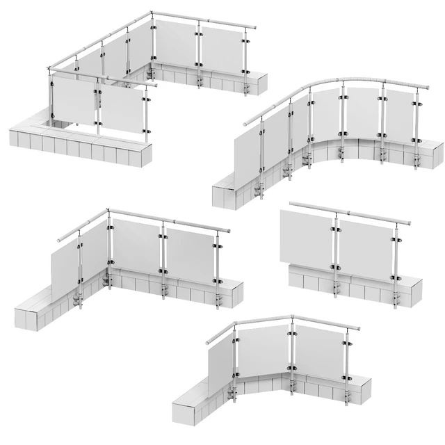 Railings for balconies, terraces. 5 models — Descargar