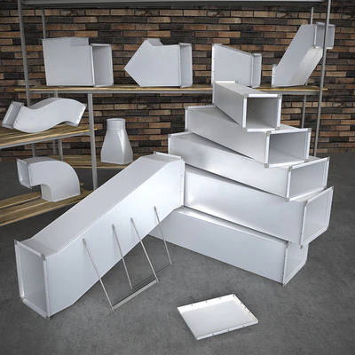 Rectangular duct (duct ventilation) — Ver 2