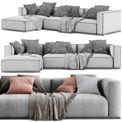 Poliform Shangai Chaise sofa — Ver 2