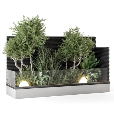 Backyard and Landscape Set Bush and Tree - Set 1139 — Ver 5
