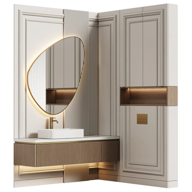Bathroom furniture 22 in modern classic style — Descargar