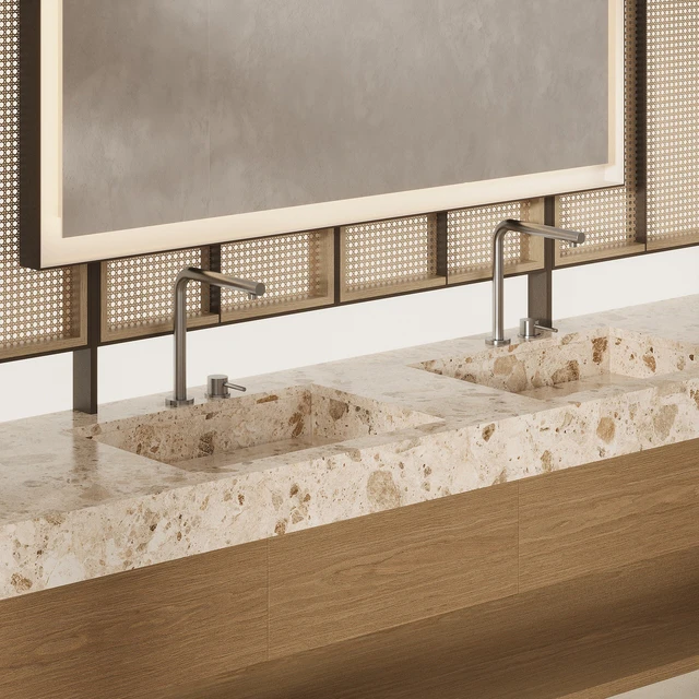 Bathroom furniture with light wall — Descargar