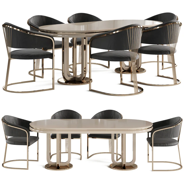 Dining table and chair Newland Jaguar — Descargar