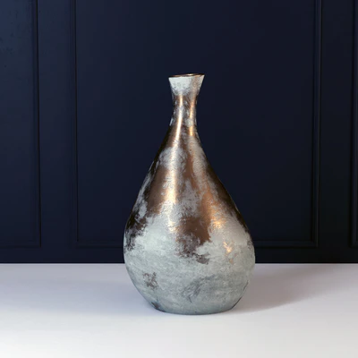 White Rough Terracotta with gold finish — Ver 2