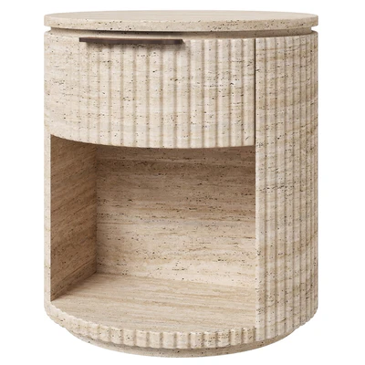 Restoration Hardware Byron travertine nightstand — Ver 1