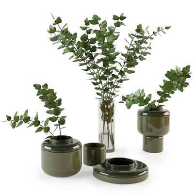 Decorative set with plants — Ver 1