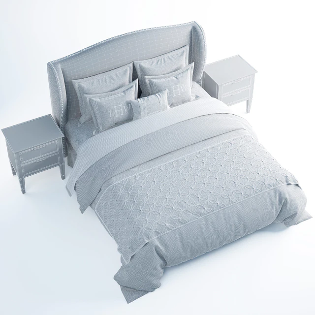 Wingback bed — Descargar