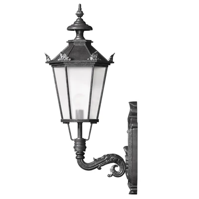 Outdoor wall streetlight. Classical Outdoor Wall Lamp Lighted Lantern Sconce — Ver 3