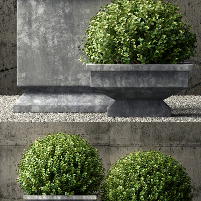 estate zinc footed planters — Ver 3