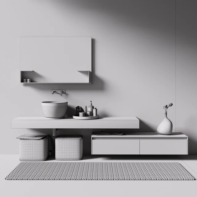rexa design умывальник с мебелью и аксессуарами — Скачать