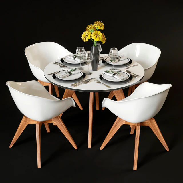 Обеденный стол и стулья BoConcept Adelaide — Скачать
