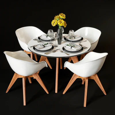 Обеденный стол и стулья BoConcept Adelaide — Вид 1
