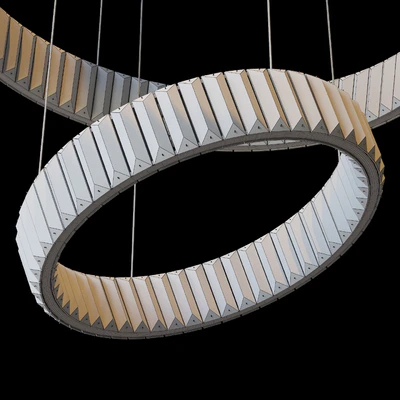 Cascading pendant chandeliers BERTOLDA CAS by lampatron ⌀ 100cm ⌀ 80cm ⌀ 60cm ⌀ 40cm — Ver 2