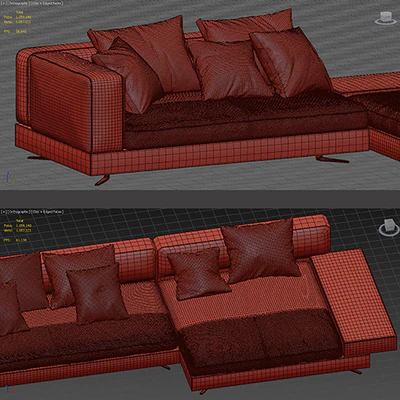 Minotti  White Sofa Set 012 — Вид 3