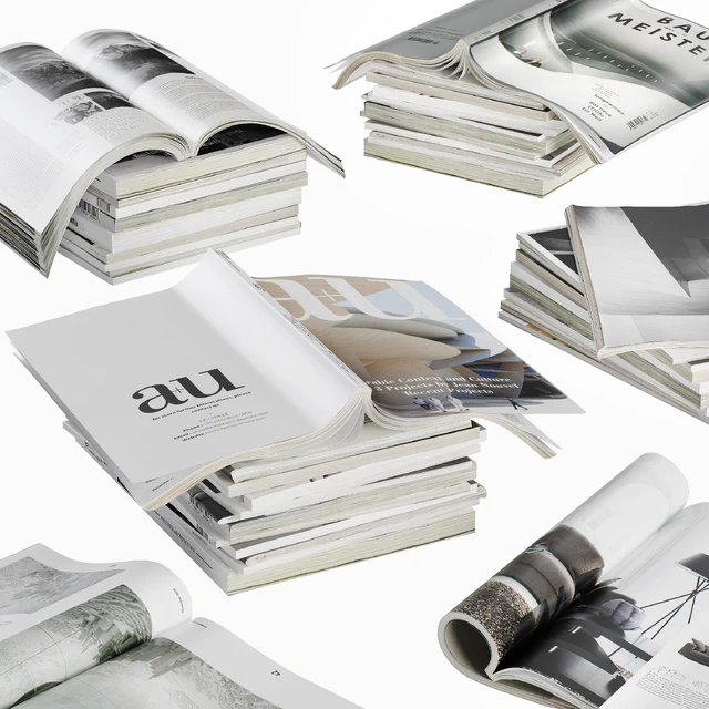 Opened magazines stack set — Descargar