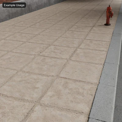 eroded square concrete sidewalk texture — Вид 6