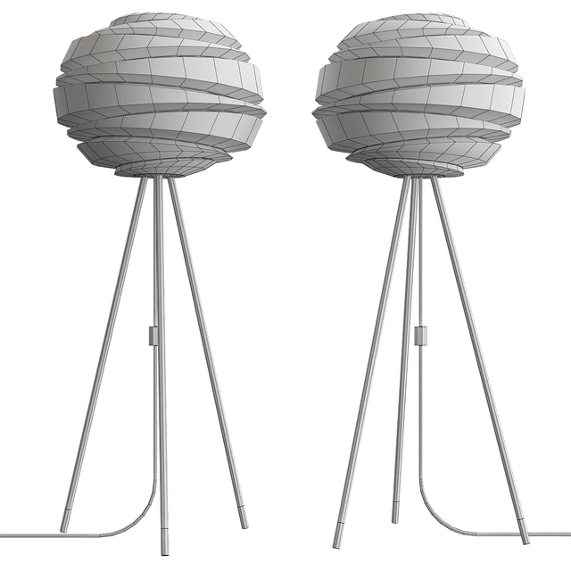 Carmina Matte Black Floor Lamp by Umage — Скачать
