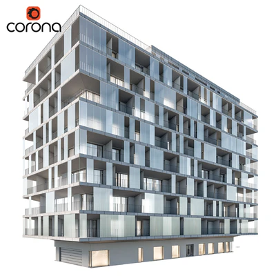 Modern residential building 03 — Вид 4