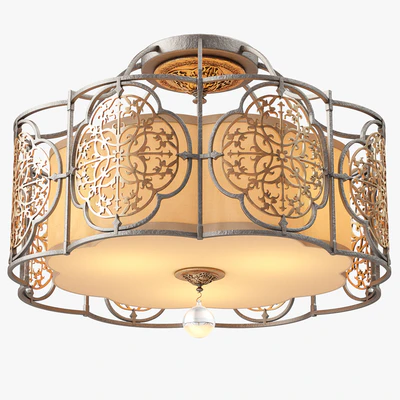 Murray Feiss Marcella 3 Light Indoor Semi Flush Mount — Ver 2