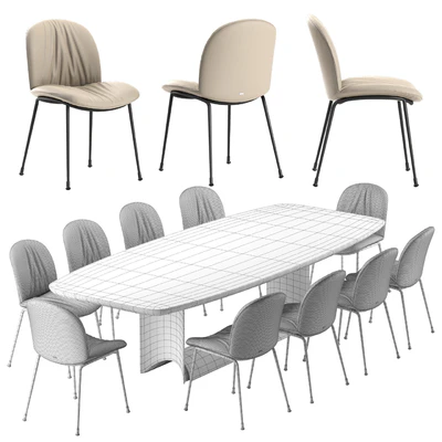 Cattelan italia Tina chair Dragon table set — Вид 3