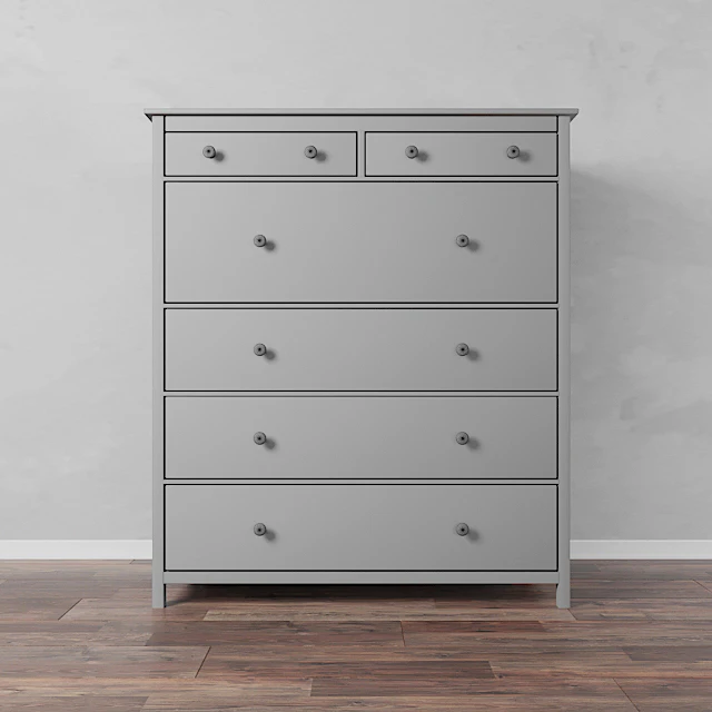 Комод с 6 ящиками, белая морилка. ХЕМНЭС IKEA HEMNES — Скачать