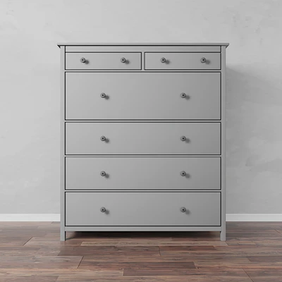 Комод с 6 ящиками, белая морилка. ХЕМНЭС IKEA HEMNES — Вид 2