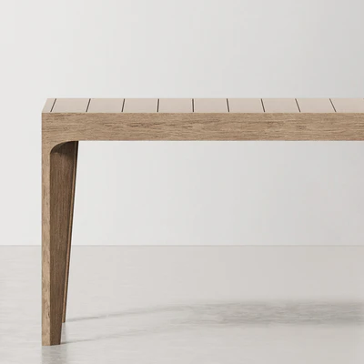 RH / MALTA TEAK DINING TABLE — Ver 2
