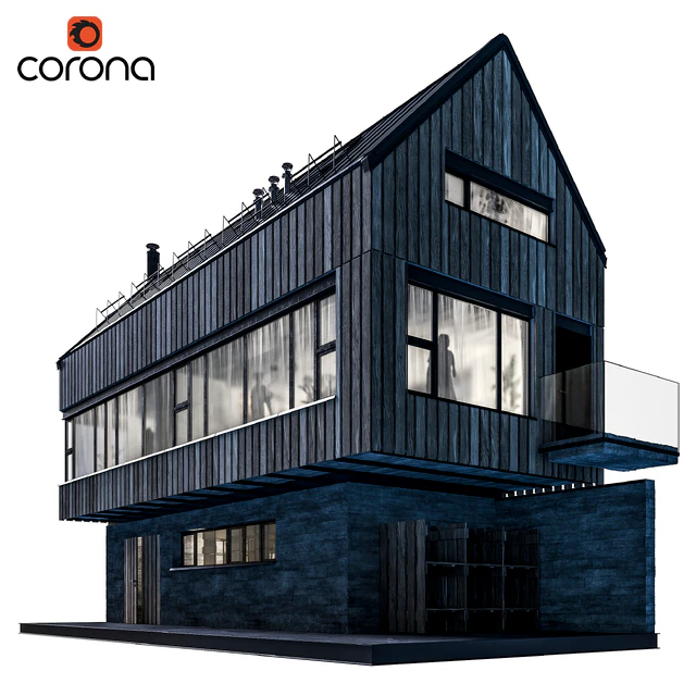 Modern house 07 | night — Скачать