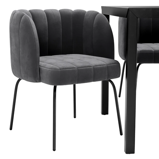 Douna Dining Chair and Hiba Table — Descargar