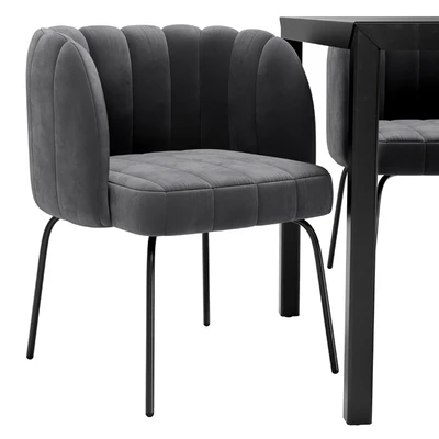 Douna Dining Chair and Hiba Table — Ver 3